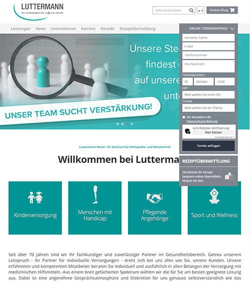 www.luttermann-wesel.de  - Startseite